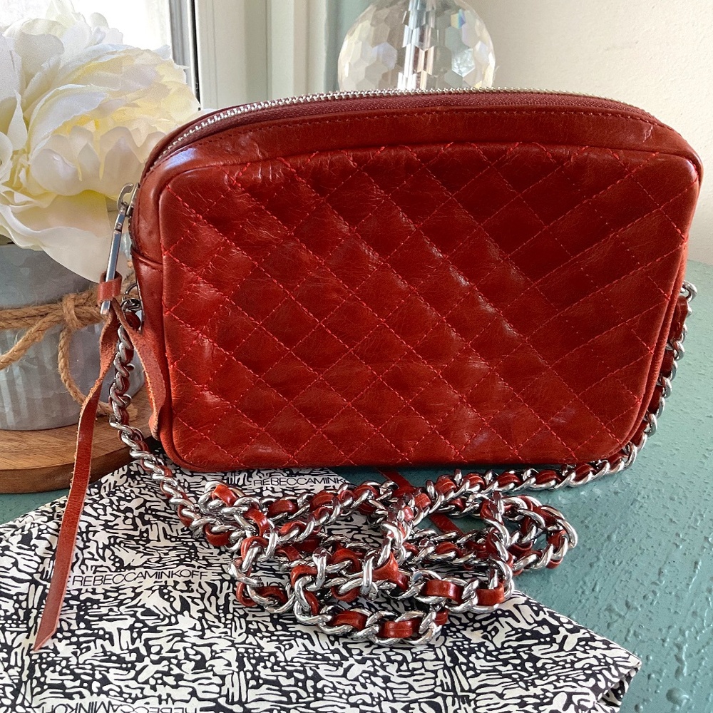 Rebecca Minkoff Leather Quilted Crossbody “Like New”